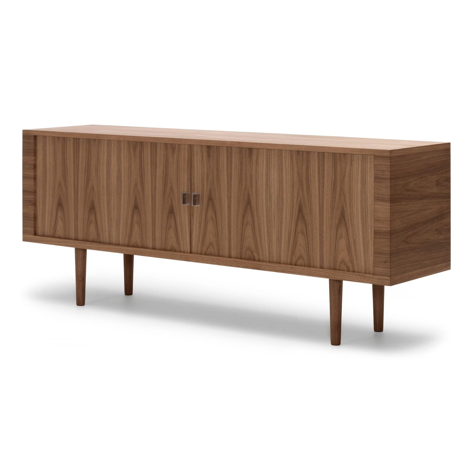 Carl Hansen Wegner CH825 Sideboard Walnut Oil with Walnut Legs Angled