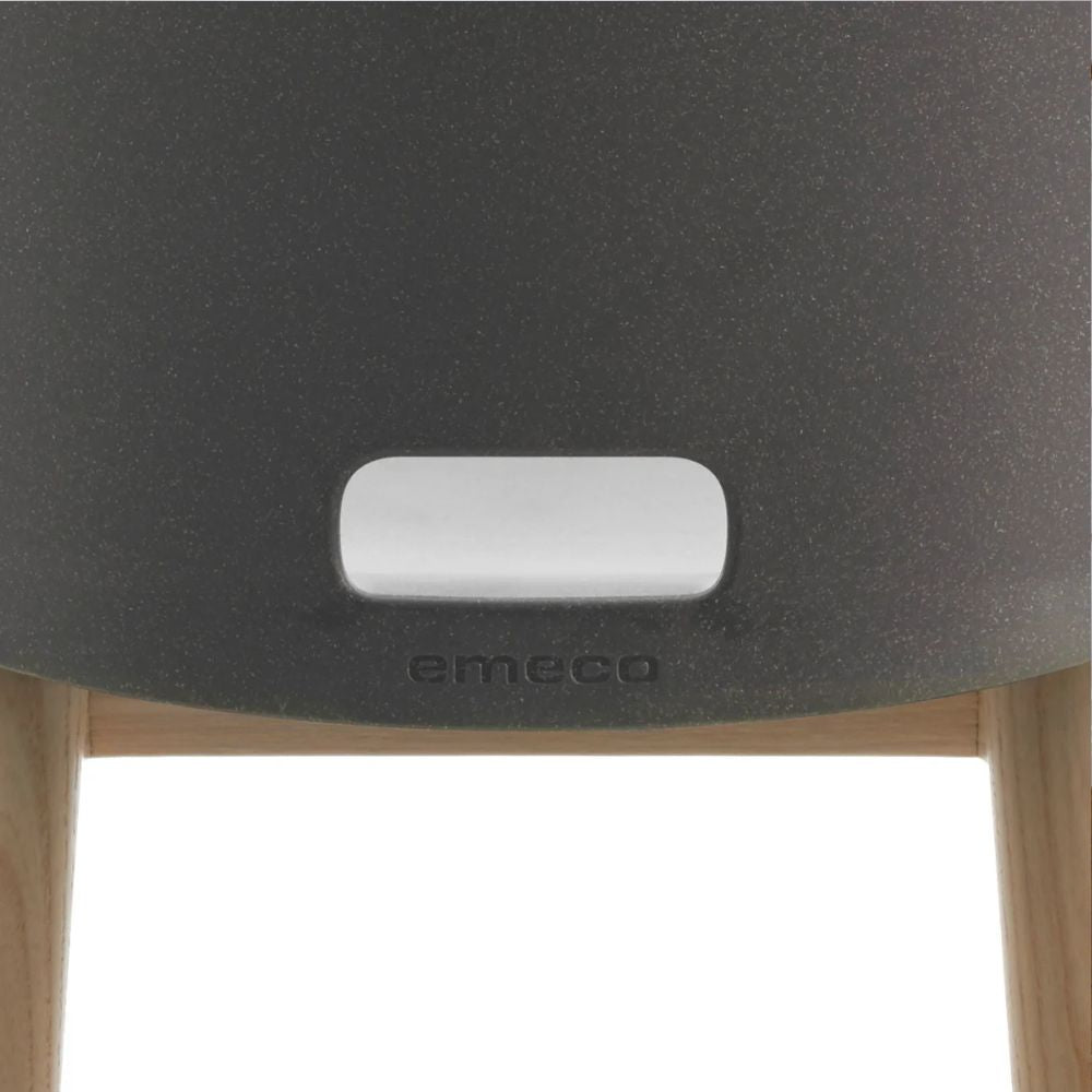 Emeco Alfi Chair Dark Grey Seat Detail