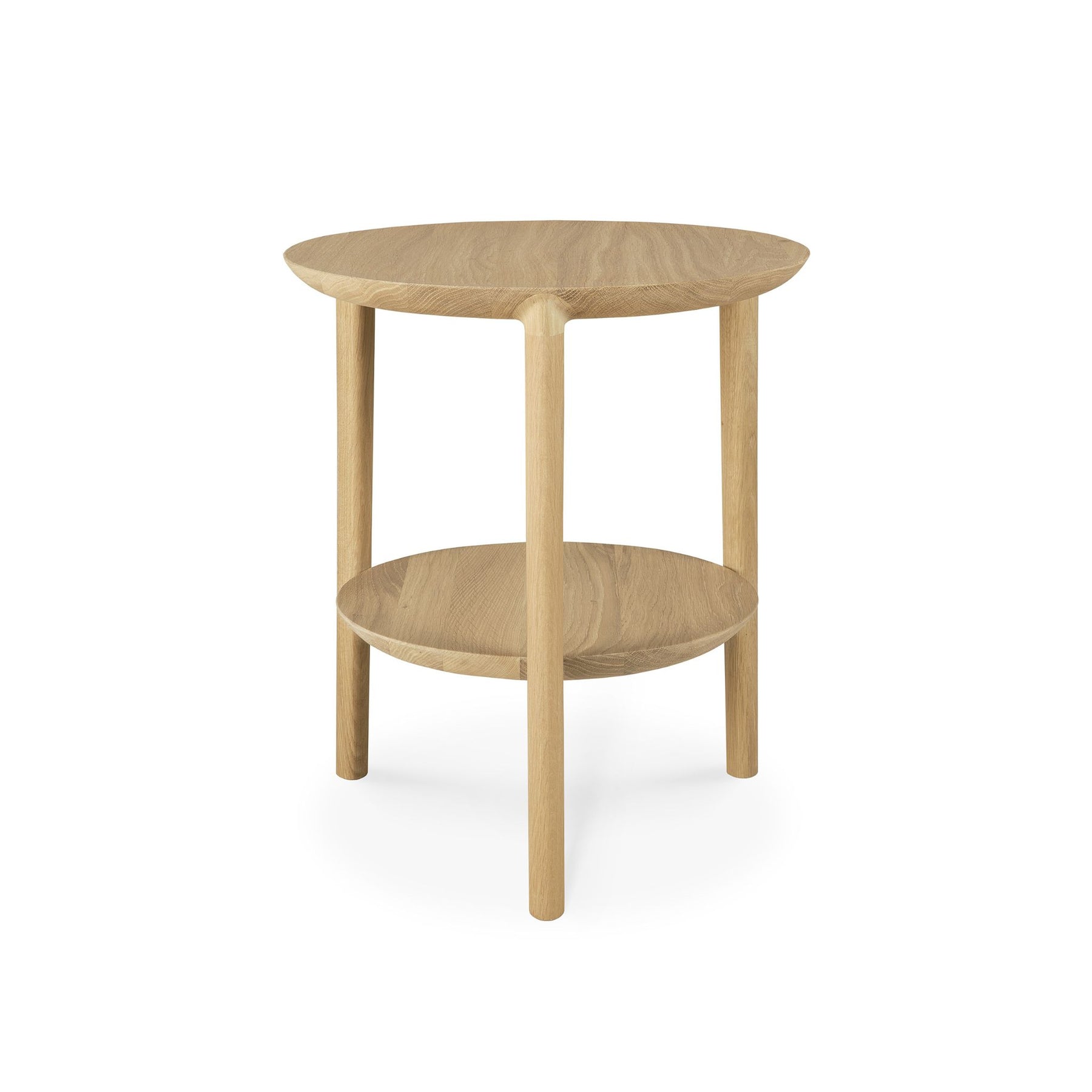 Ethnicraft Oak Bok Side Table 51501 Front