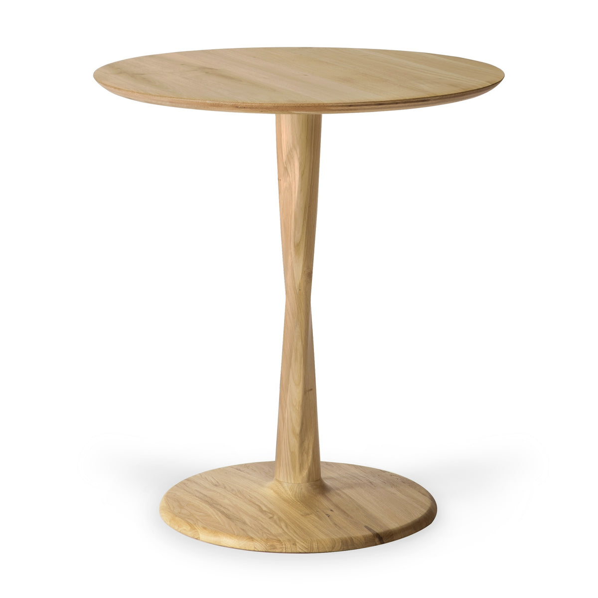 Ethnicraft Oak Torsion Dining Table Round 28" 50017