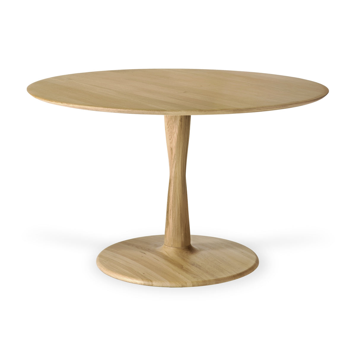 Ethnicraft Oak Torsion Dining Table Round 50" 50019