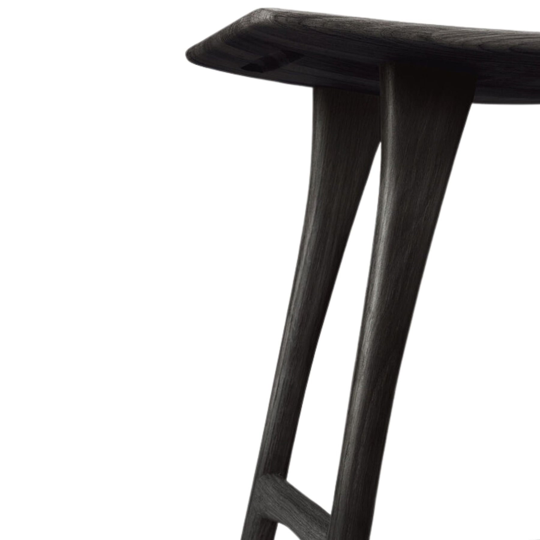 Ethnicraft Osso Counter Stool Black Oak 53045 Detail