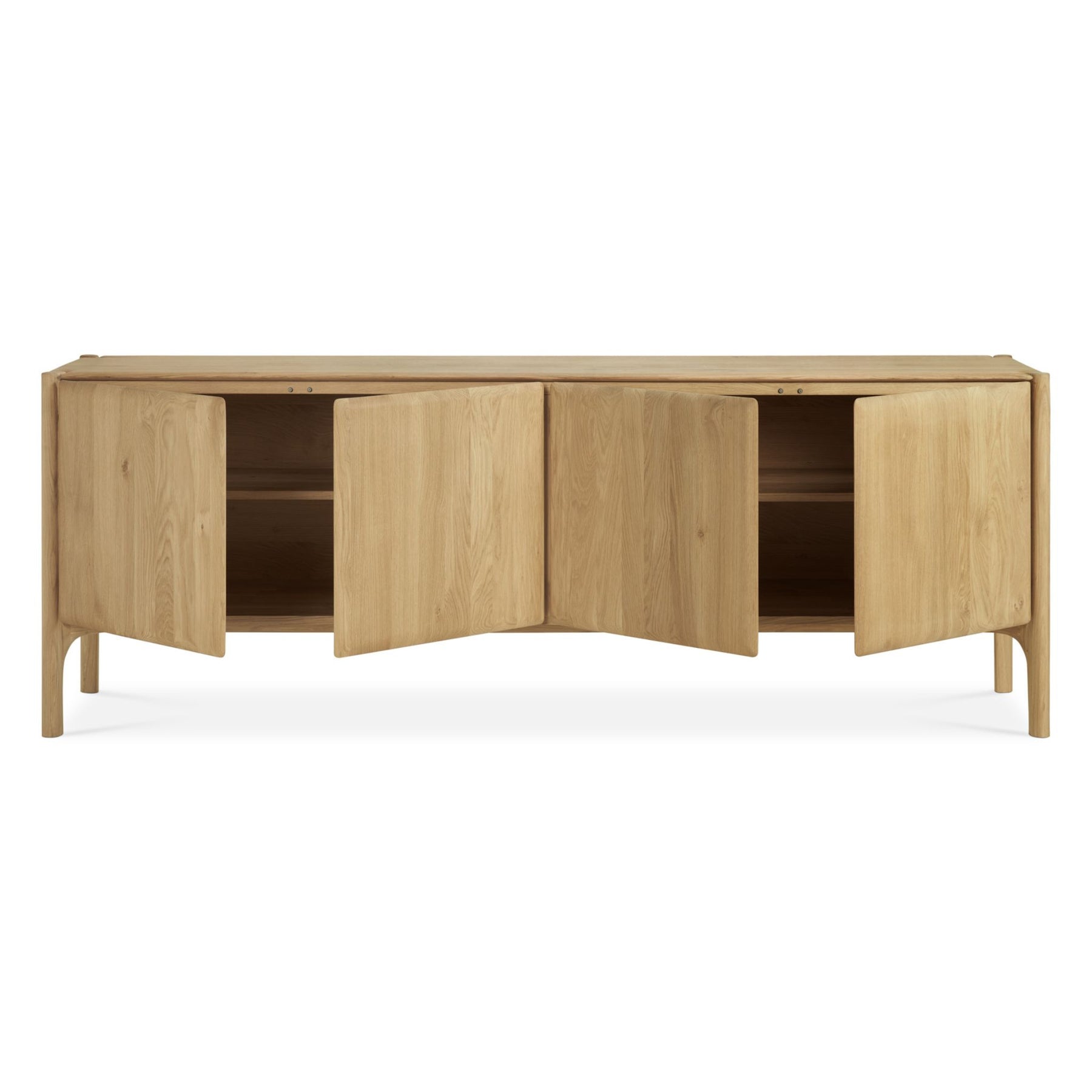 Ethnicraft Pi Sideboard 4-Door 51319 Doors Open