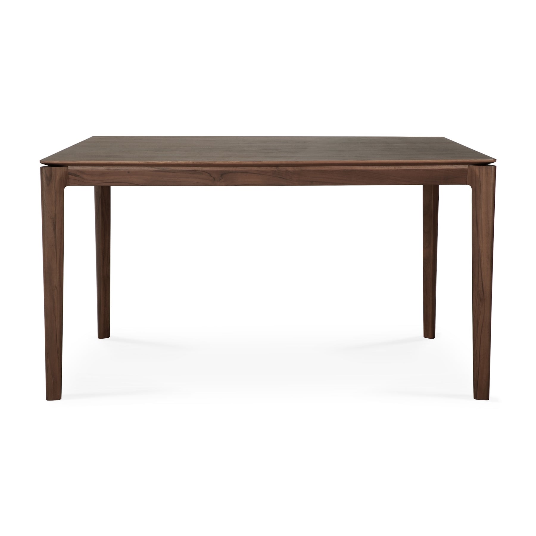Ethnicraft Brown Varnished Teak Bok Dining Table 55" Model 10687