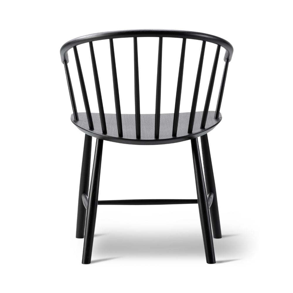 Fredericia Johansson J64 Dining Chair Black Ash Back