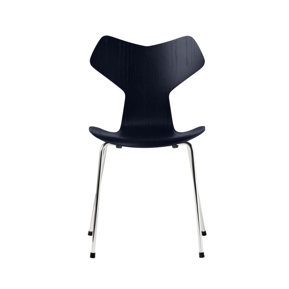 Fritz Hansen Grand Prix Chair with Metal Legs