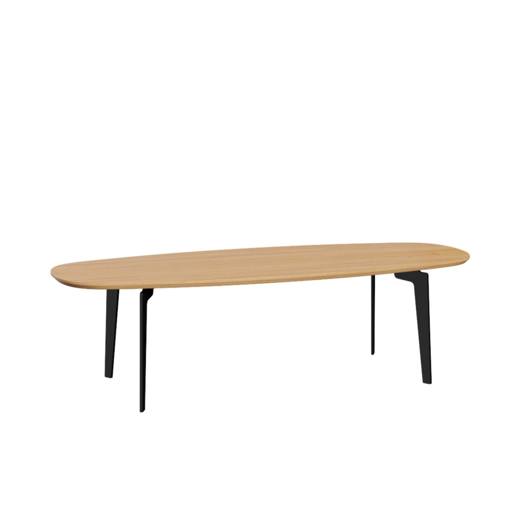 Fritz Hansen Join Coffee Table Large Oval Oak Clear Lacquer