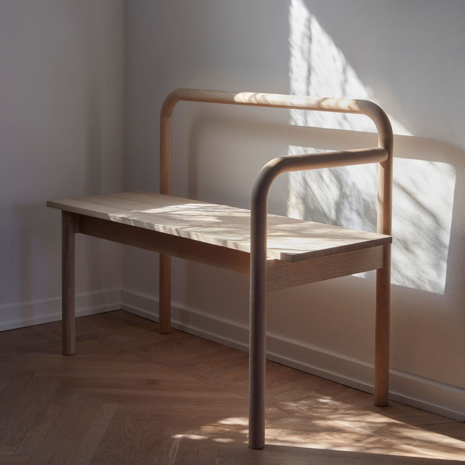 Fritz Hansen Skagerak Maissi Bench in Dappled Sunlight