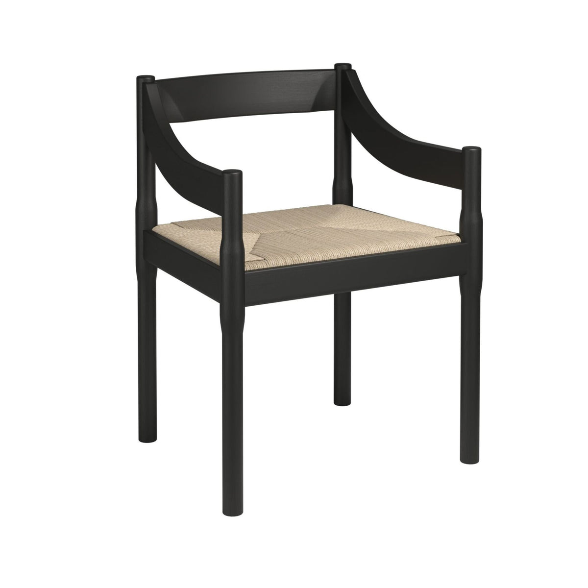 Fritz Hansen Carimate Chair by Vico Magistretti VM120 Black Ash