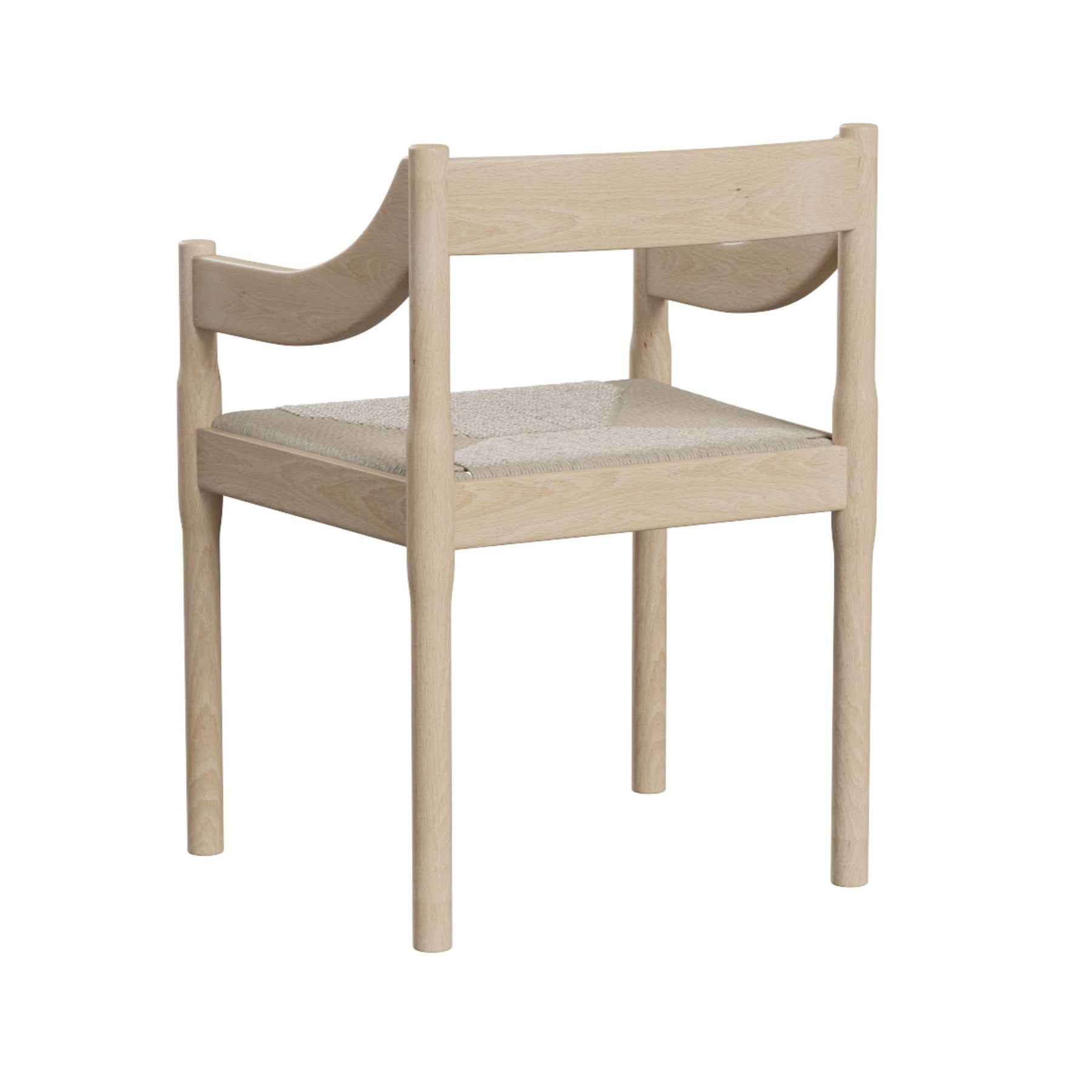 Fritz Hansen VM120 Carimate Chair by Vico Magistretti Natural Beech Back