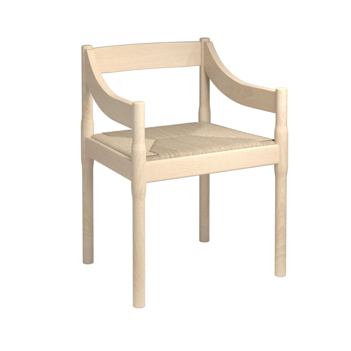 Fritz Hansen Carimate Chair by Vico Magistretti VM120 Natural Beech