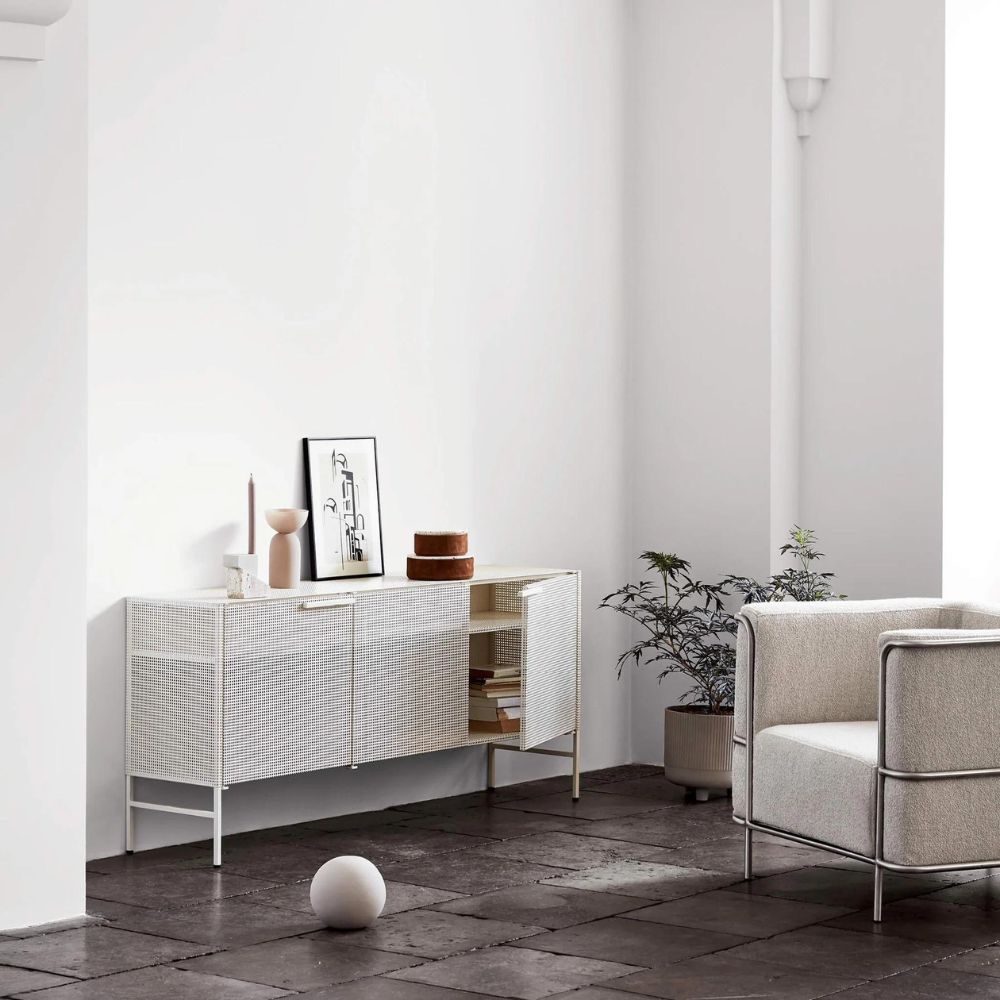 Kristina Dam Studio Grid Sideboard Beige i Living Room