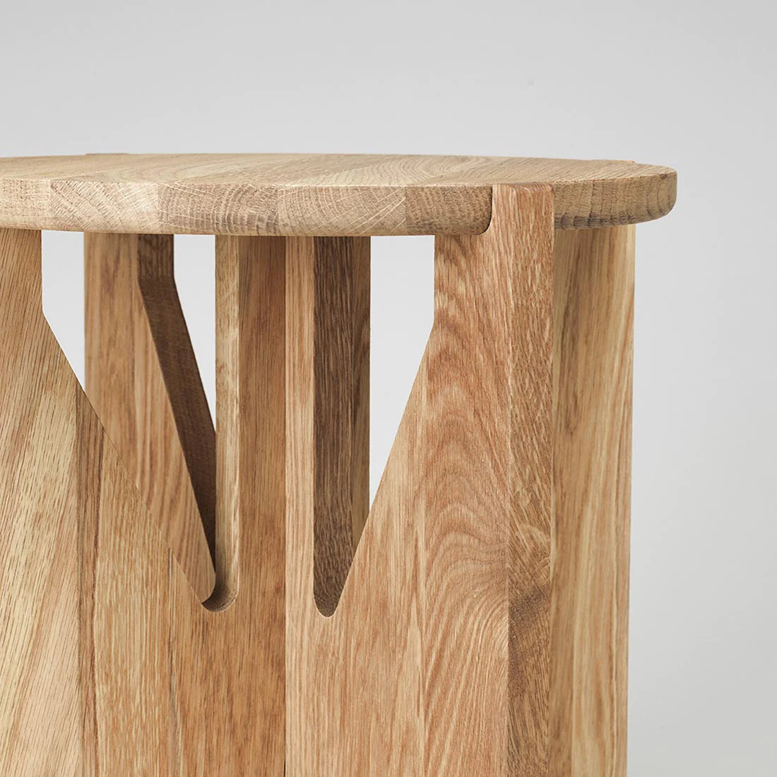 Kristina Dam Studio Stool Oiled Oak Detail