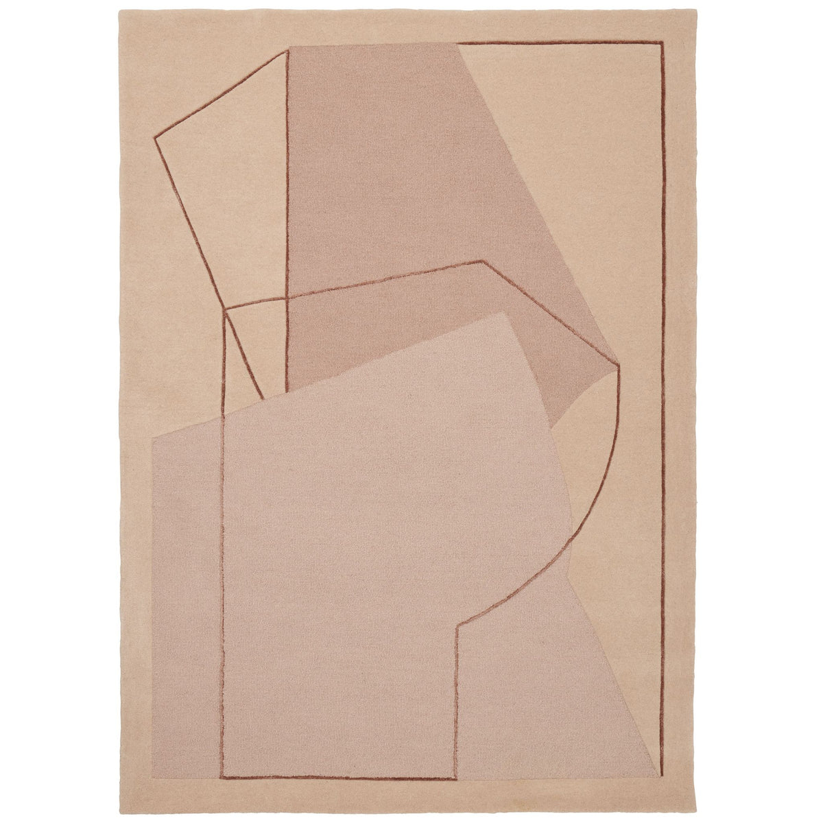 Linie Design Furbo Rug Rose