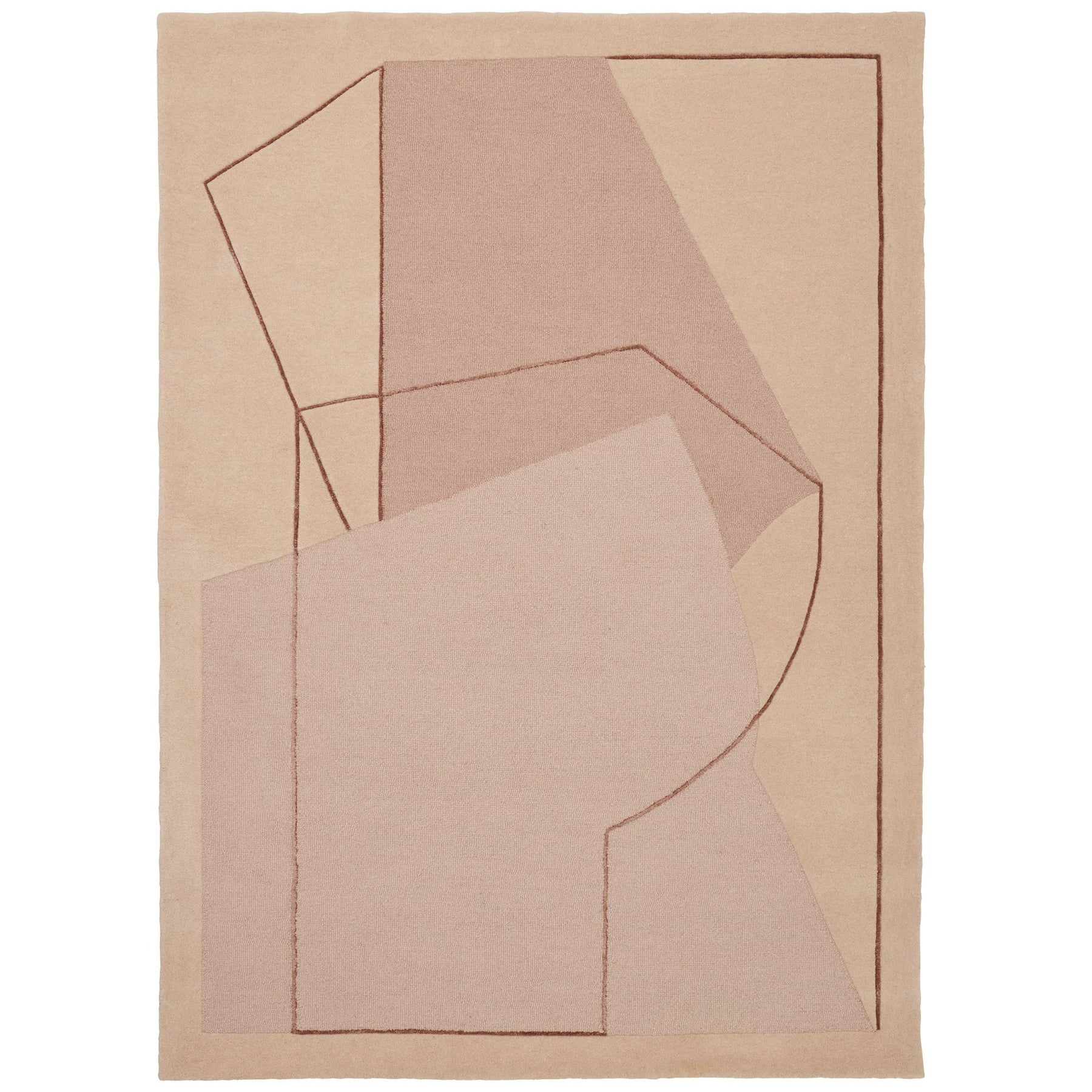 Linie Design Furbo Rug Rose