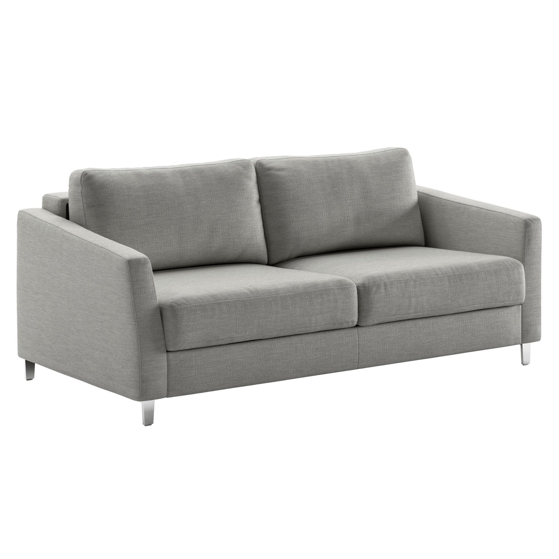Luonto Monika Queen Sleeper Sofa Oliver 173 Fabric Chrome Legs Angled