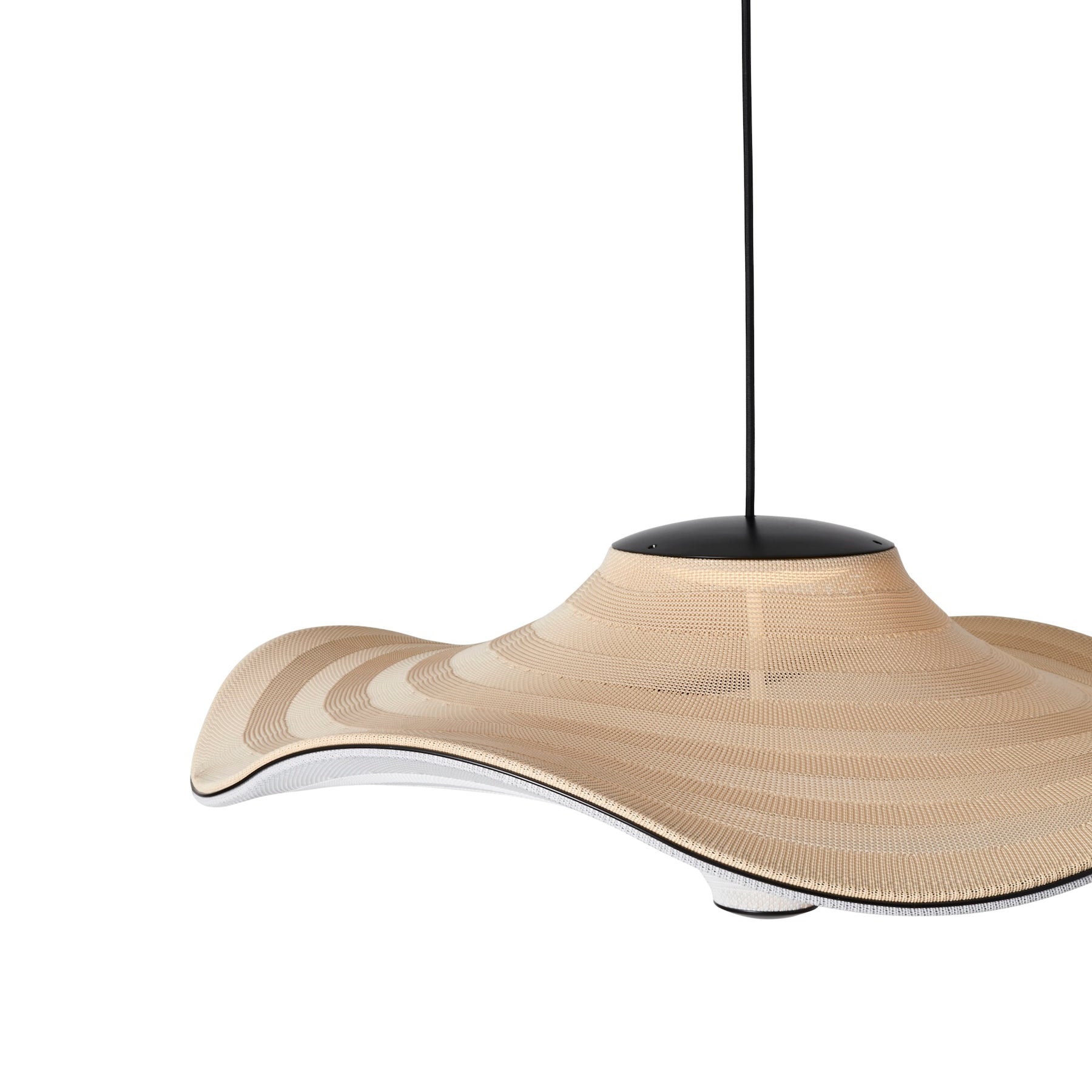 Made By Hand Flying Pendant 58 Golden Sand Top Detail