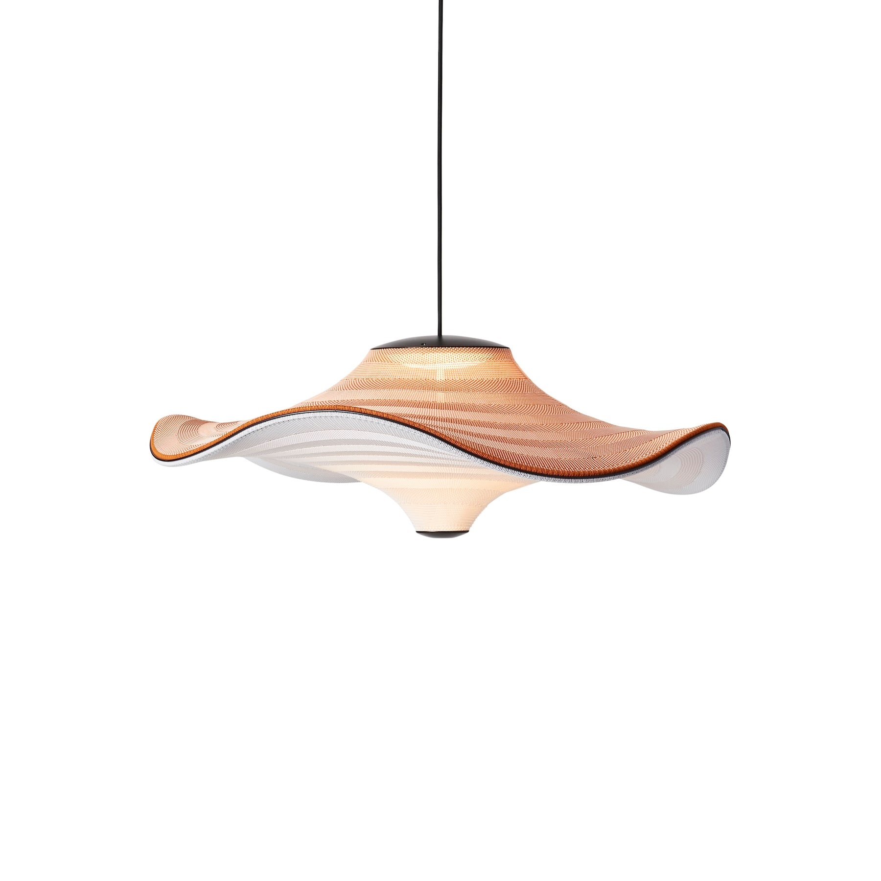 Made By Hand Flying Pendant 78 Terracotta Light On