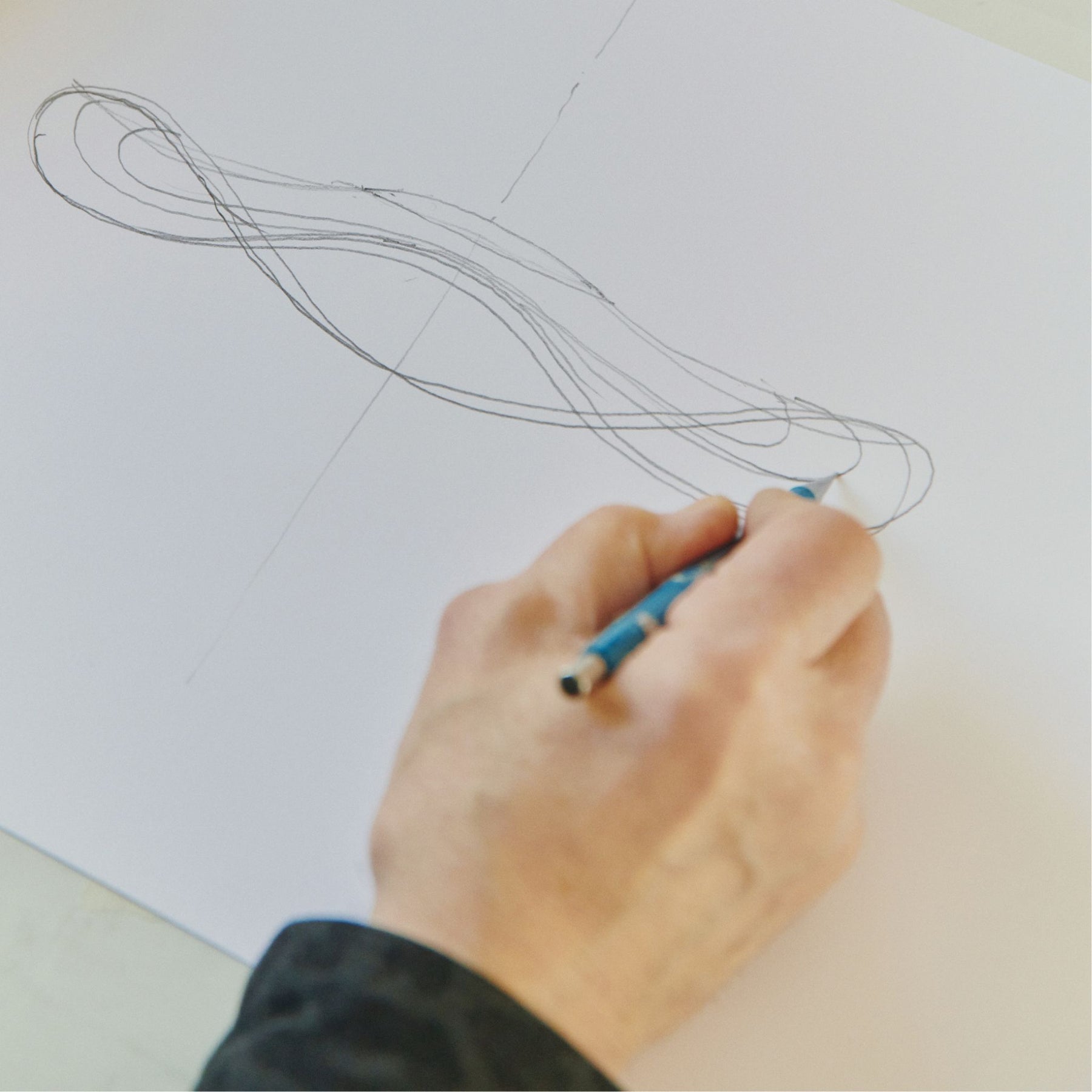 Made By Hand Flying Pendant Original Sketch