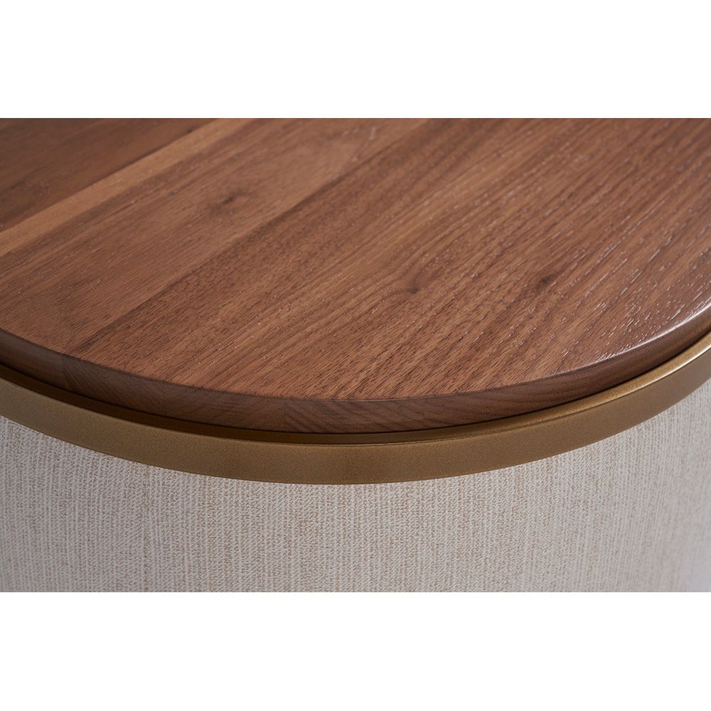 Miles Talbott Butler Side Table Walnut Top Detail