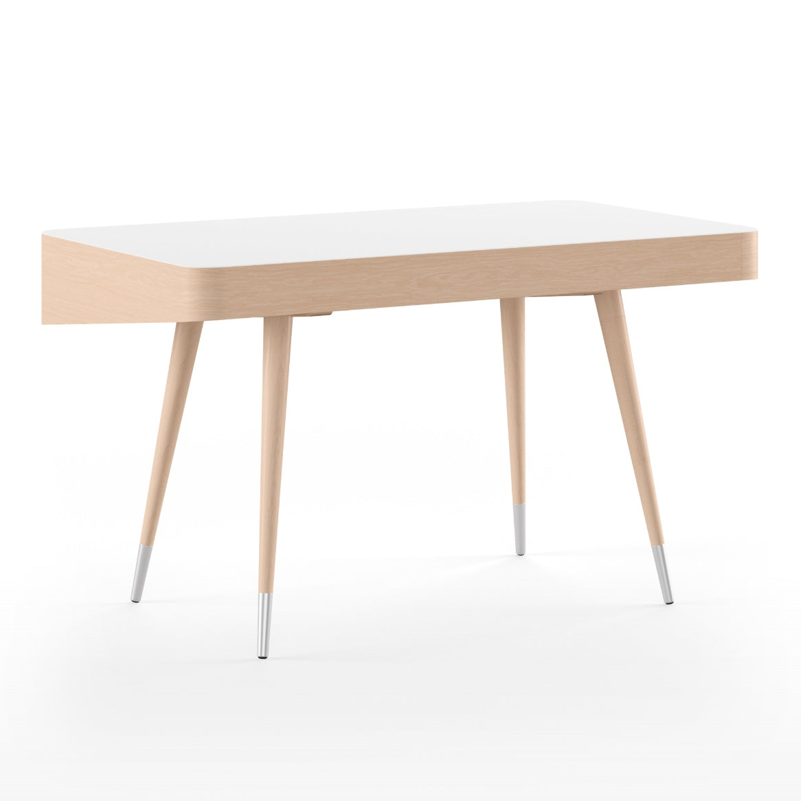 Naver AK 1330 Desk Oak White Oil with White Corian Top