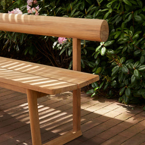 Fritz Hansen Skagerak Banco Bench with Angled Seat Outdoors Botanical Gardens