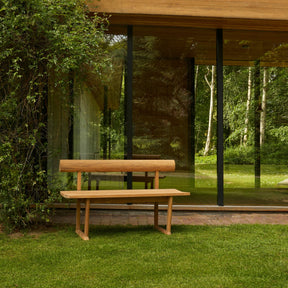 Fritz Hansen Skagerak Banco Bench Outside Modern Glass Danish Summer House