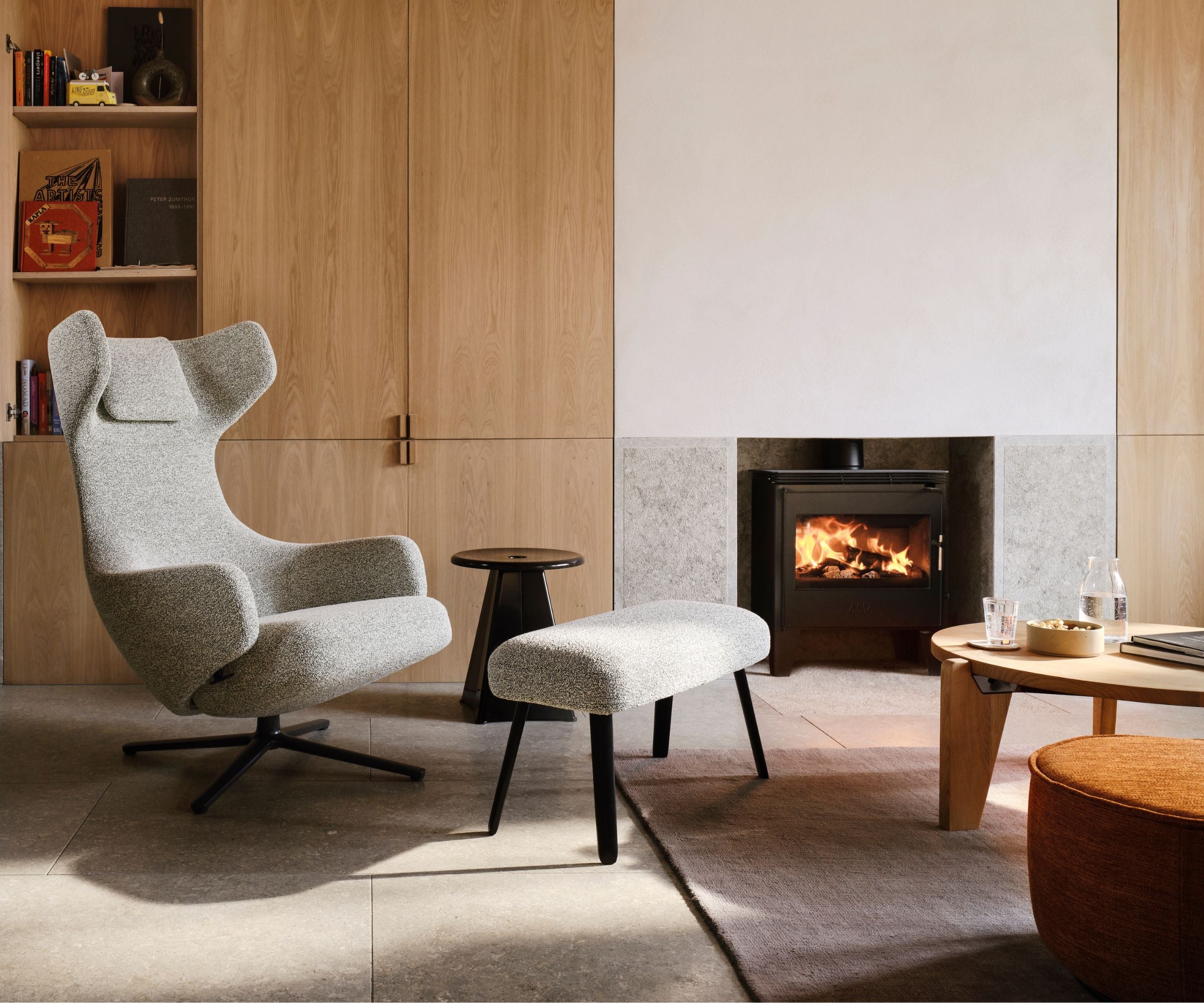 Vitra Grand Repos and Panchina by Cozy Fireplace Get yours at Palette and Parlor