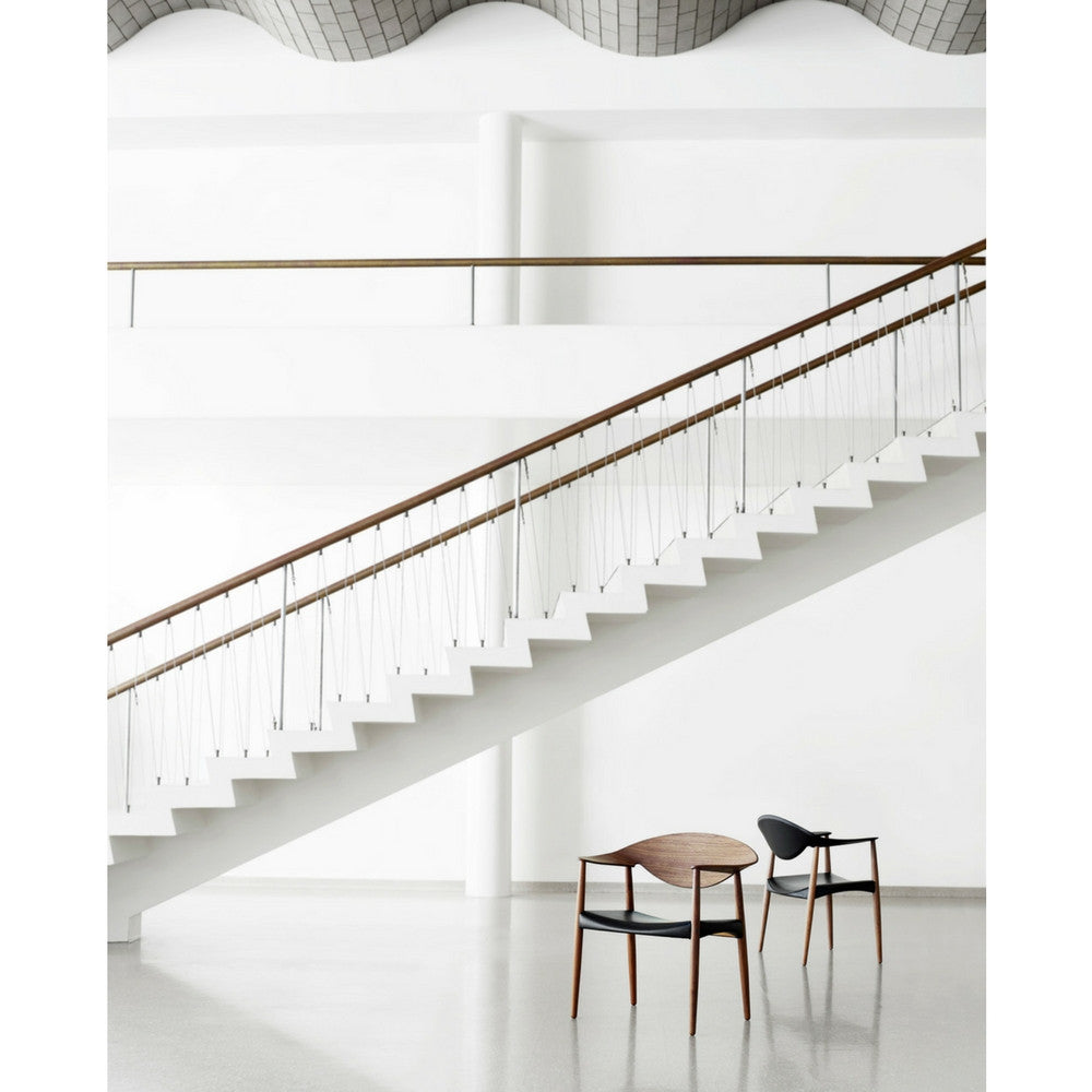 LM92T Metropolitan Chairs by Larsen and Bender Madsen in Room with Stairs Carl Hansen & Son