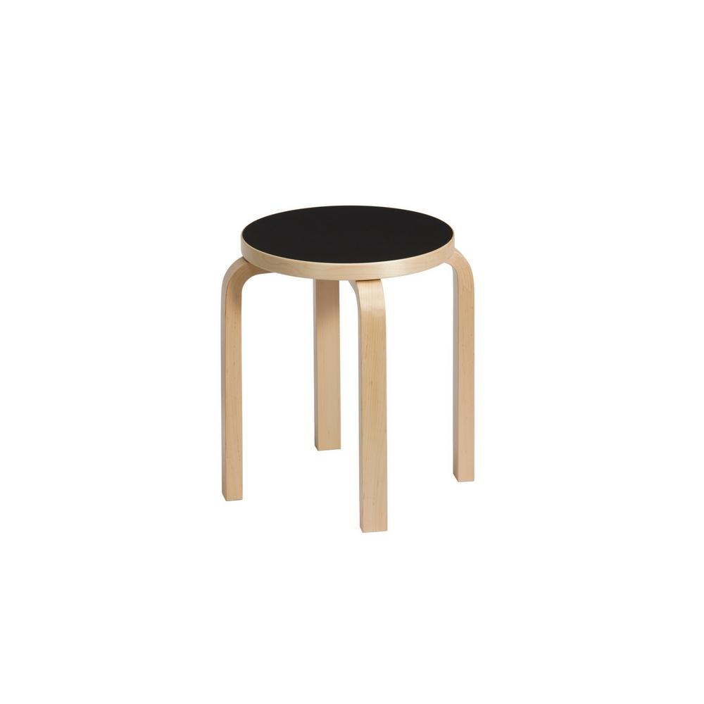 Natural Legs Black Linoleum Seat