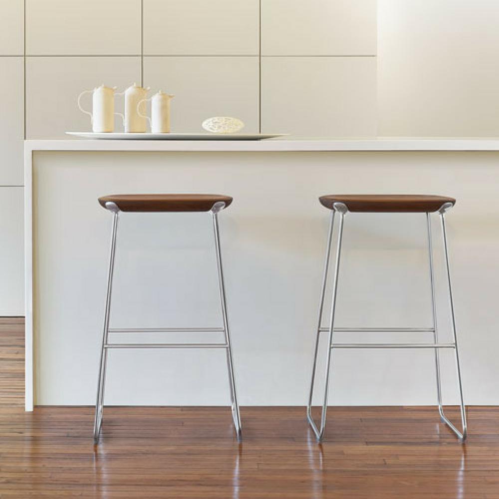 Walnut Bernhardt Design Laine Stool