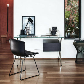 Bertoia Molded Side Chair with Albini Desk and Platner Stool from Knoll