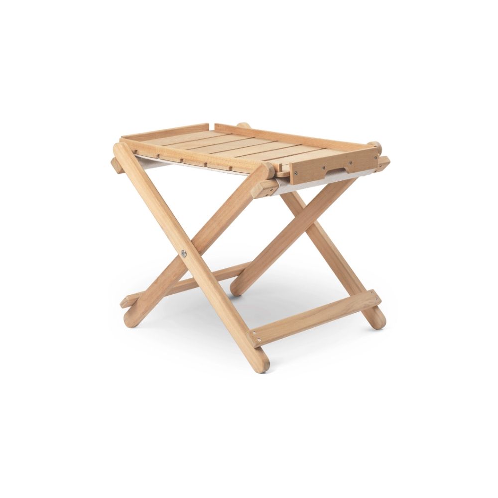 Børge Mogensen BM5768 Teak Footstool with the BM1069 Teak Tray by Carl Hansen & Son