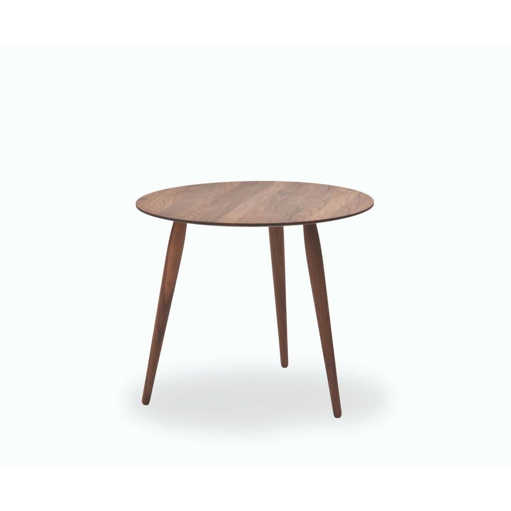 bruunmunch PLAY Round coffee table walnut medium