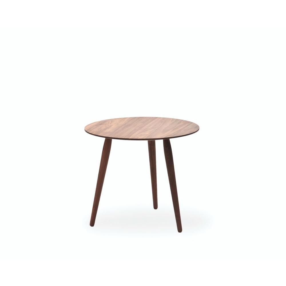 bruunmunch PLAY Round coffee table walnut small