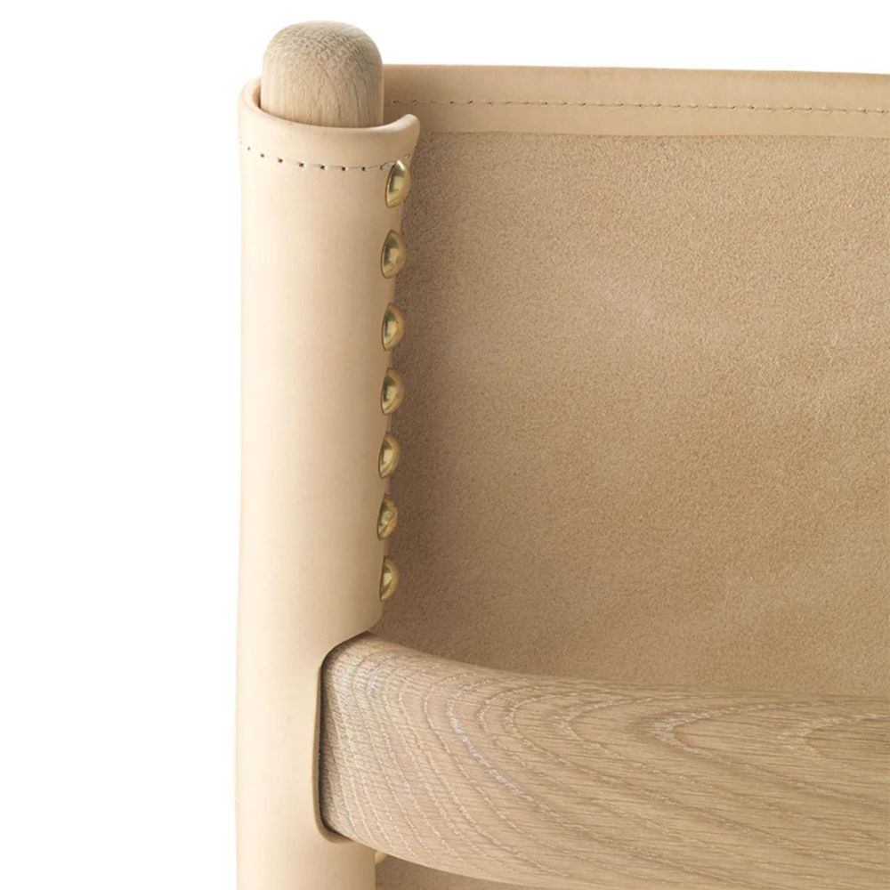 byLassen Saxe Chair Soap-Treated Oak and Natural Leather by Mogen Lassen