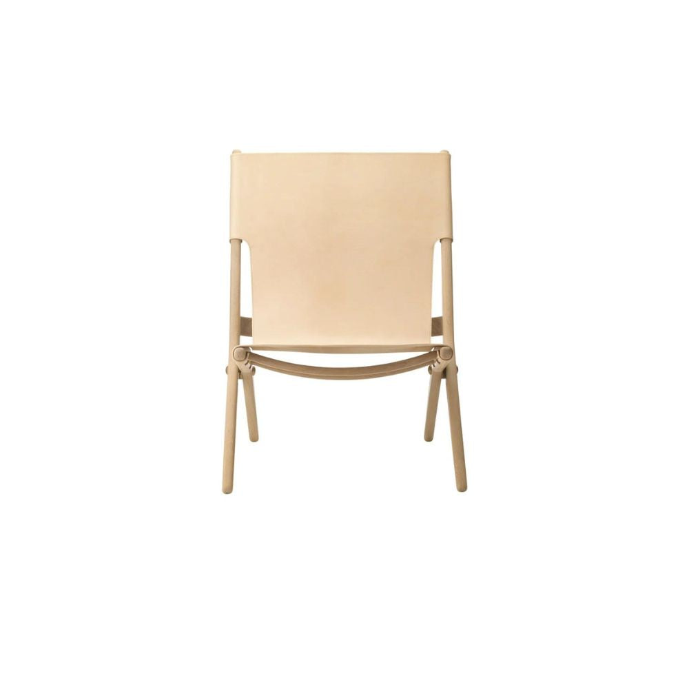 byLassen Saxe Chair Soap-Treated Oak and Natural Leather by Mogen Lassen