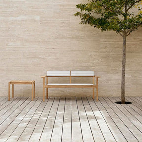 Carl Hansen AH911 Outdoor Side Table with the AH701 Lounge Sofa by Alfred Homann