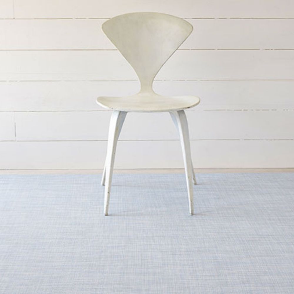 Chilewich Mini Basketweave Sky with Cherner Chair