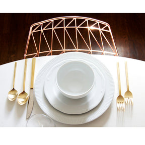 Bend Lucy Copper Chair in Room with Table Setting
