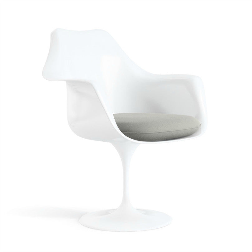 Eero Saarinen Tulip Armchair Grey Cushion Knoll