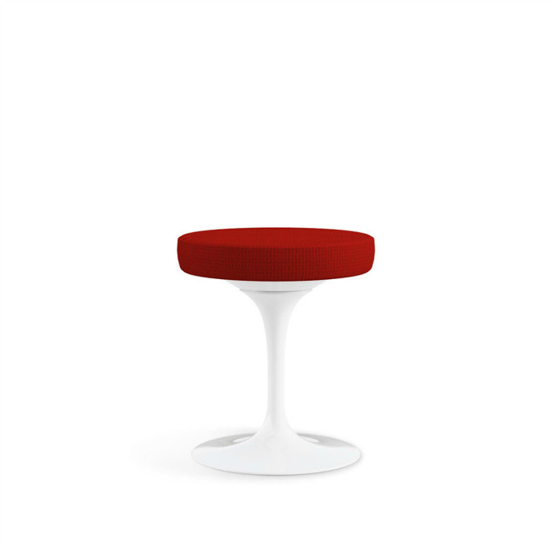 Eero Saarinen Tulip Stool Red Cushion Knoll