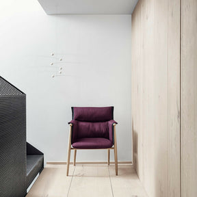 Embrace Dining Chair by EOOS for Carl Hansen & Søn in Oak with Purple Upholstery