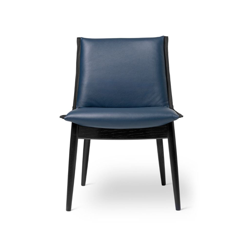 EO04 Embrace Dining Chair by EOOS for Carl Hansen and Son in Black Thor Leather