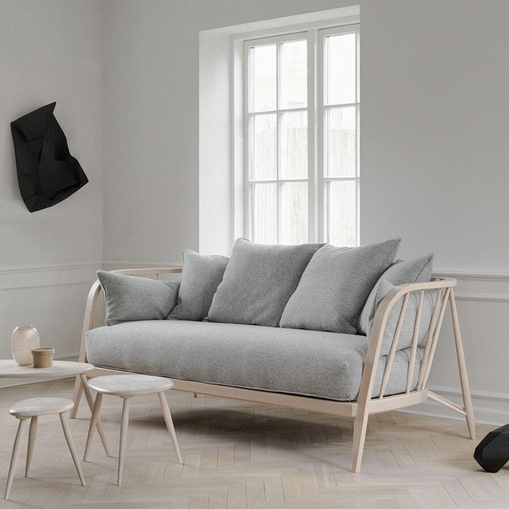 ercol Nest Sofa in situ with nesting tables