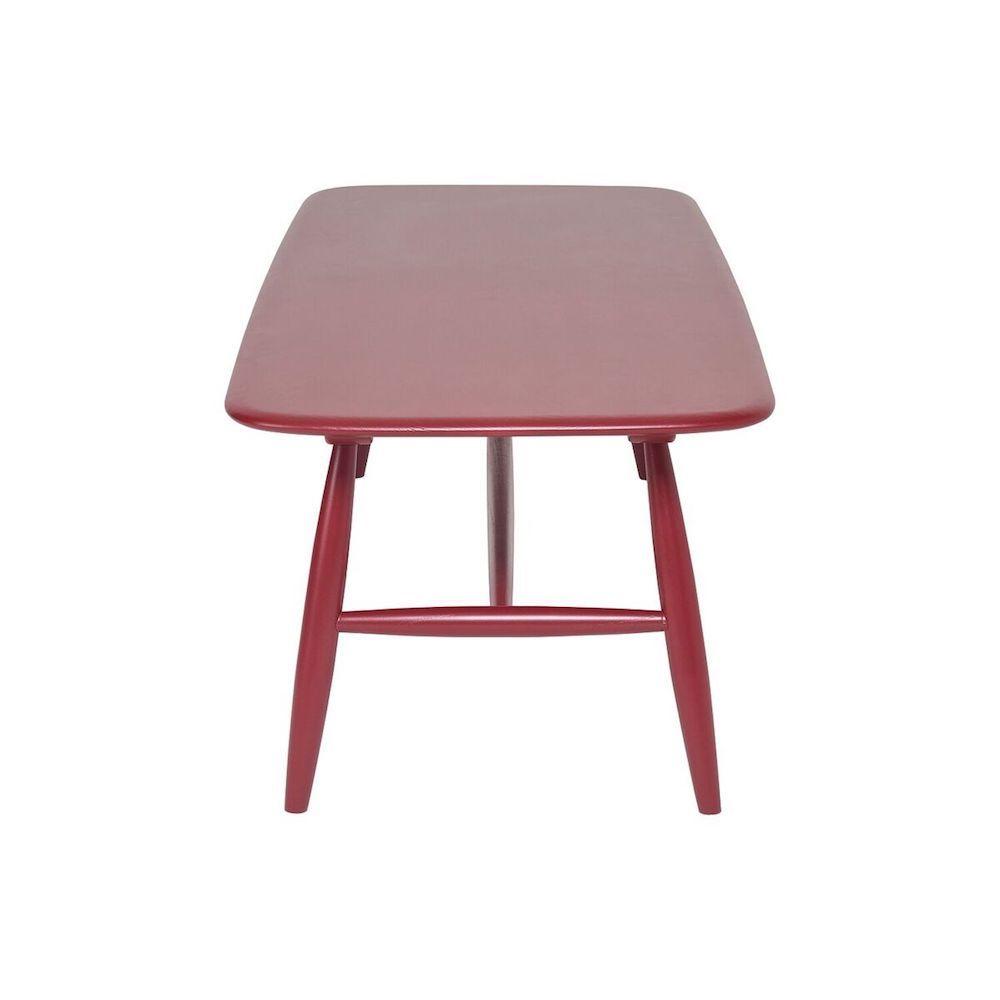 ercol Von bench burgandy side