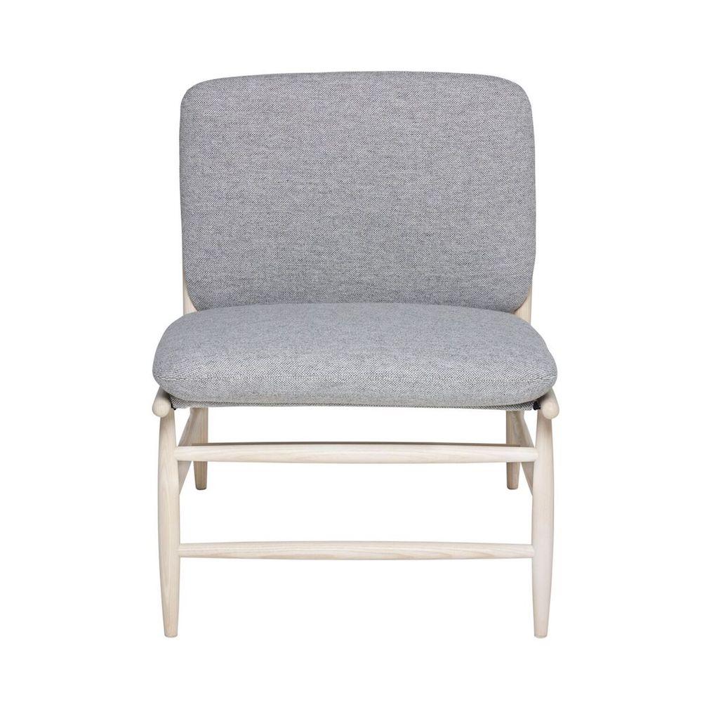 ercol Von Chair Ash with Grey Wool Front