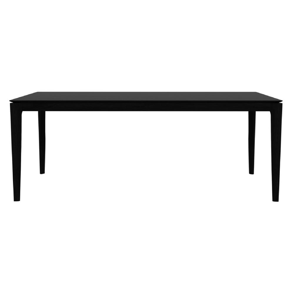 Ethnicraft Black Oak Bok Dining Table Front