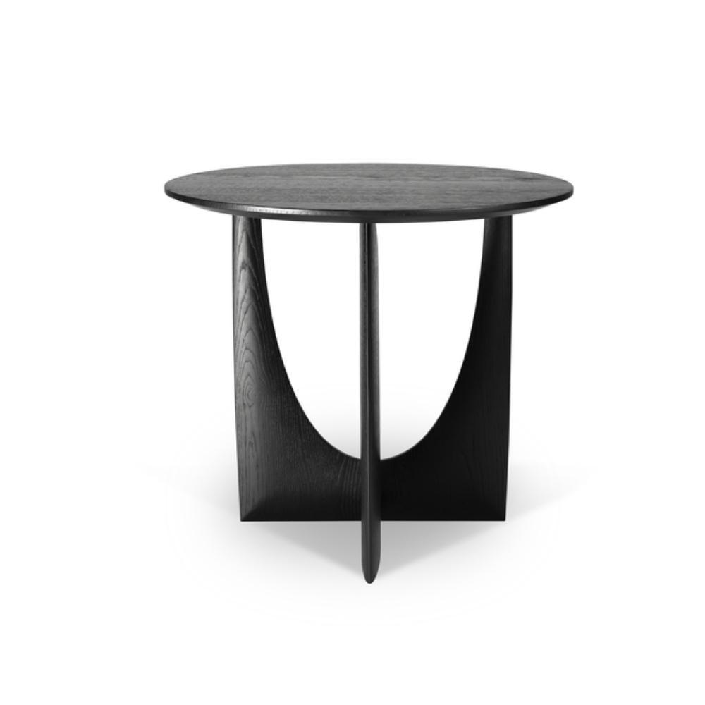 Ethnicraft Black Oak Geometric Side Table 50536