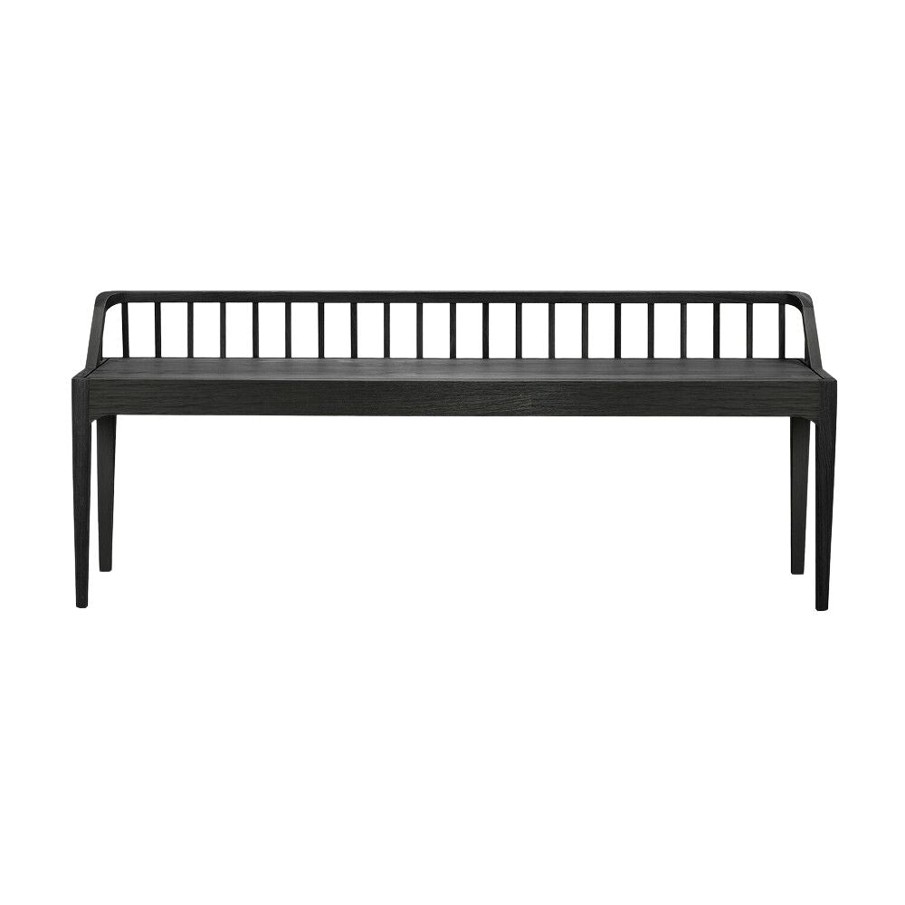 Ethnicraft Black Oak Spindle Bench